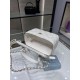 Replica perfetta Borsa a catena 24K Vanity AP2199 Bianca Imitazione Outlet Online
