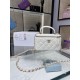 Replica perfetta Borsa a catena 24K Vanity AP2199 Bianca Imitazione Outlet Online