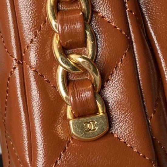 Migliore Repliche Borsa mini con patta con manico superiore AS4992 Arancione Economiche Outlet Online