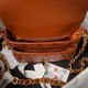 Migliore Repliche Borsa mini con patta con manico superiore AS4992 Arancione Economiche Outlet Online