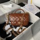 Migliore Repliche Borsa mini con patta con manico superiore AS4992 Arancione Economiche Outlet Online