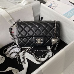 Replica perfetta AS1787 Mini Flap Borsa Nero Imitazione Outlet Online