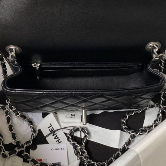 Replica perfetta AS1787 Mini Flap Borsa Nero Imitazione Outlet Online