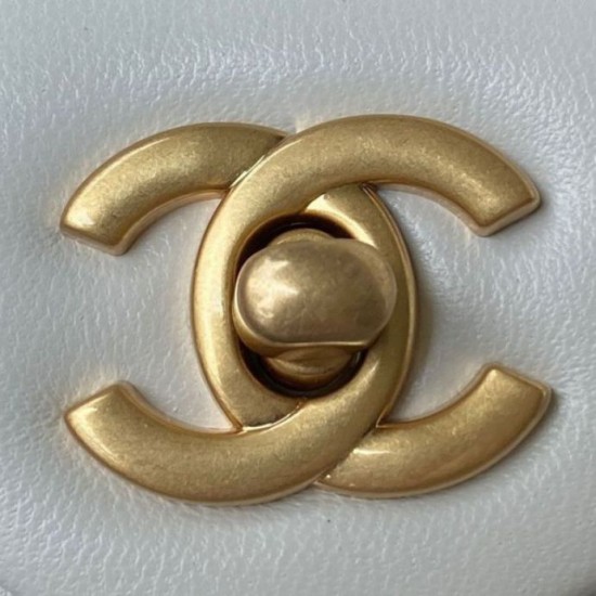 Perfette Qualità Repliche AS1787 Mini Flap Borsa Bianco Imitazione
