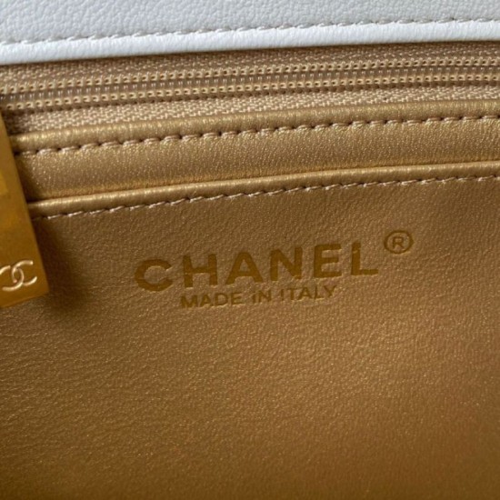Perfette Qualità Repliche AS1787 Mini Flap Borsa Bianco Imitazione