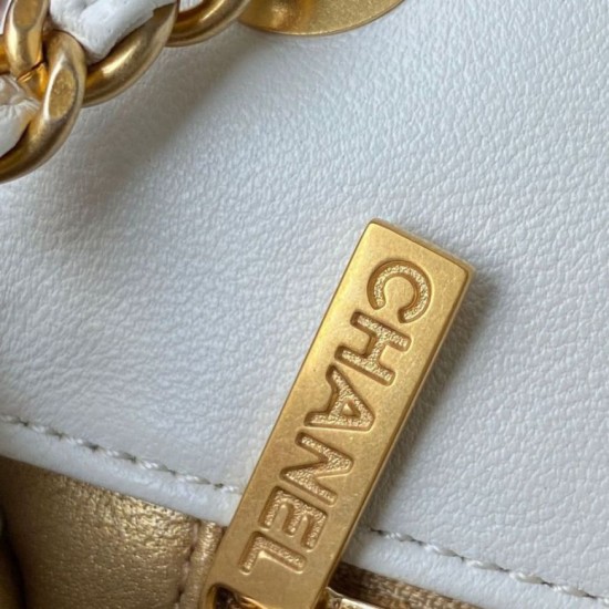 Perfette Qualità Repliche AS1787 Mini Flap Borsa Bianco Imitazione