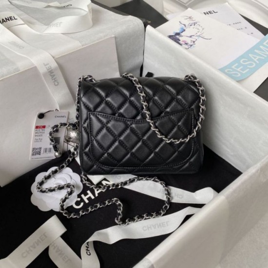 Perfette Qualità Repliche Mini Shoulder Borsa AS1786 Nero Imitazione