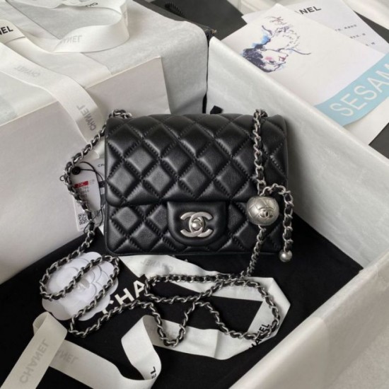 Perfette Qualità Repliche Mini Shoulder Borsa AS1786 Nero Imitazione