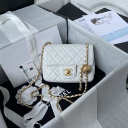 Miglior Falso Mini Shoulder Borsa AS1786 Bianco Economiche Premium