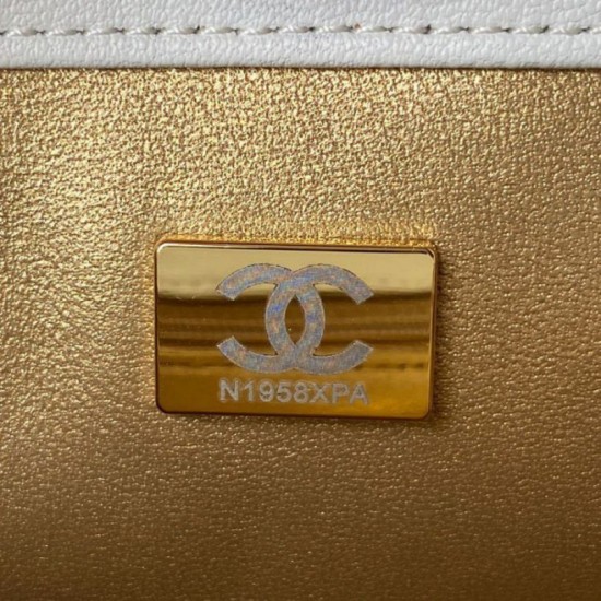 Miglior Falso Mini Shoulder Borsa AS1786 Bianco Economiche Premium