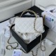 Migliore Repliche Mini Top Handle Borsa AP3238 Bianco Economiche Outlet Online