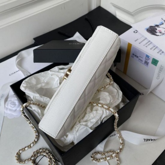 Migliore Repliche Mini Top Handle Borsa AP3238 Bianco Economiche Outlet Online
