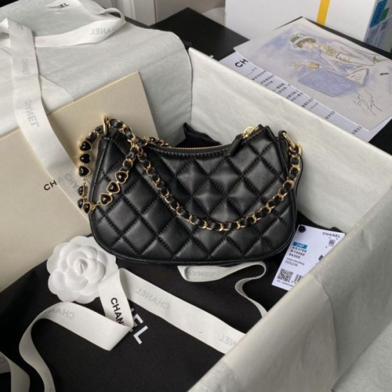 Migliore Repliche Borsa a tracolla AS3786 Nero Economiche Outlet Online