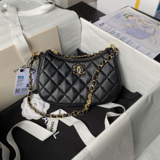 Migliore Repliche Borsa a tracolla AS3786 Nero Economiche Outlet Online