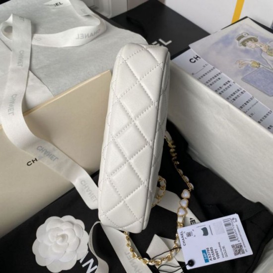 Replica perfetta Borsa a tracolla AS3786 Bianco Imitazione Outlet Online