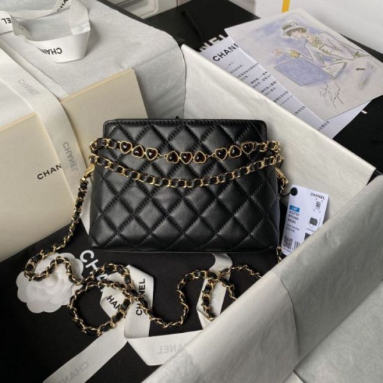 Perfette Qualità Repliche Borsa a tracolla AS3787 Nero Imitazione