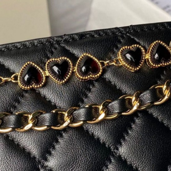 Perfette Qualità Repliche Borsa a tracolla AS3787 Nero Imitazione