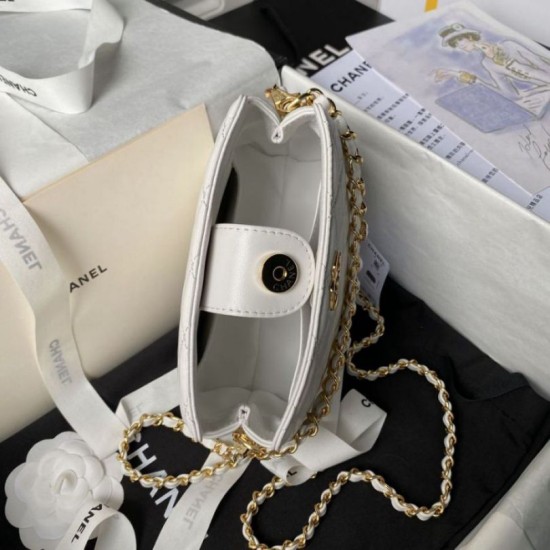 Perfette Qualità Repliche Borsa a tracolla AS3787 Bianco Imitazione