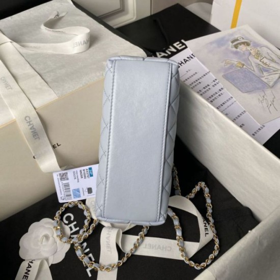Perfette Qualità Repliche Borsa a tracolla AS3787 Blu Imitazione