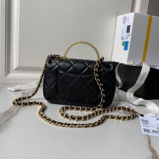 Migliore Repliche Mini borsa con patta e manico superiore AS4847 Economiche Outlet Online