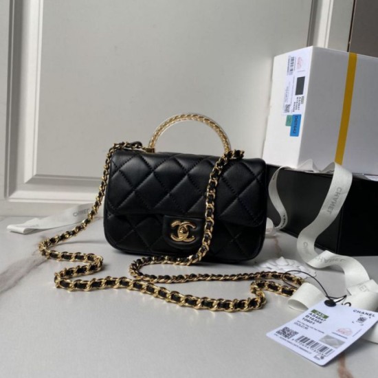 Migliore Repliche Mini borsa con patta e manico superiore AS4847 Economiche Outlet Online
