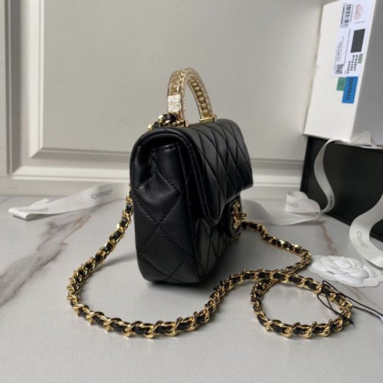 Migliore Repliche Mini borsa con patta e manico superiore AS4847 Economiche Outlet Online