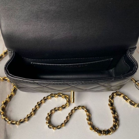 Migliore Repliche Mini borsa con patta e manico superiore AS4847 Economiche Outlet Online