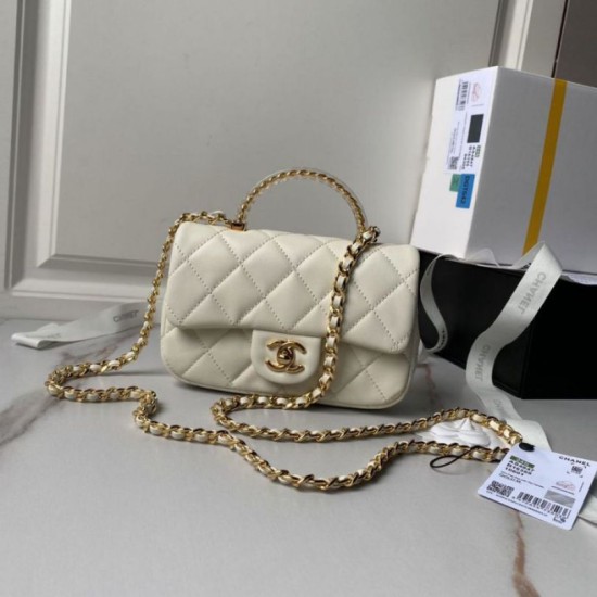 Repliche Mini borsa con patta e manico superiore AS4847 Imitazioni Premium Replica perfetta Mini borsa con patta e manico superiore AS4847 Imitazione Outlet Online