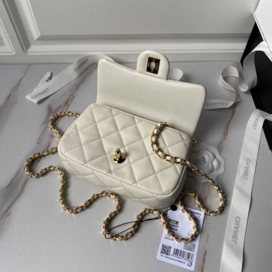 Repliche Mini borsa con patta e manico superiore AS4847 Imitazioni Premium Replica perfetta Mini borsa con patta e manico superiore AS4847 Imitazione Outlet Online