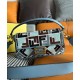 Miglior Falso Borsa Baguette Fendi 8BR600 Blu Economiche Premium