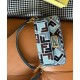 Miglior Falso Borsa Baguette Fendi 8BR600 Blu Economiche Premium