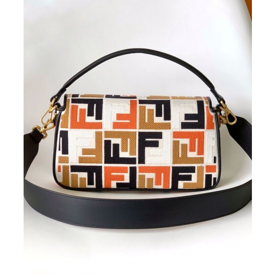 Miglior Falso Borsa Baguette Fendi 8BR600 Nero Economiche Premium
