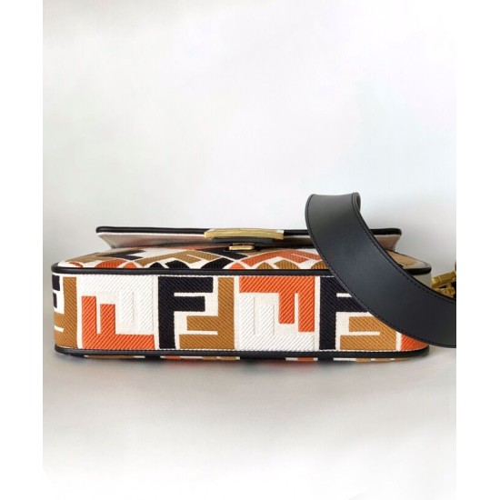 Miglior Falso Borsa Baguette Fendi 8BR600 Nero Economiche Premium