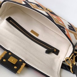 Miglior Falso Borsa Baguette Fendi 8BR600 Nero Economiche Premium