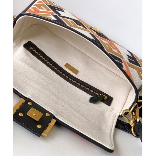 Miglior Falso Borsa Baguette Fendi 8BR600 Nero Economiche Premium