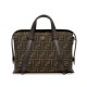 Perfette Qualità Repliche Borsa Fendi Boston 365 8BL152 Caffè Imitazione