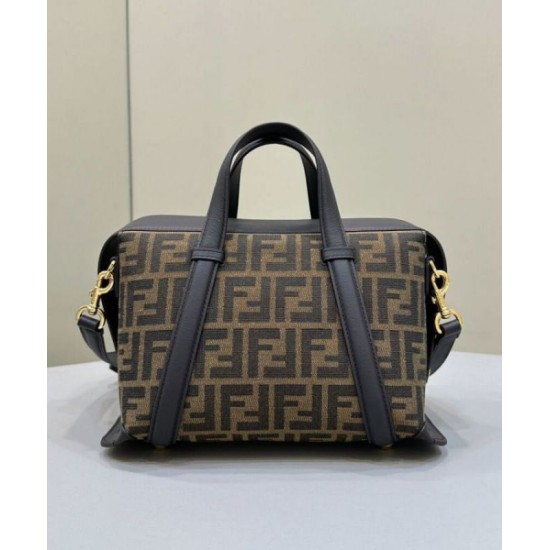 Perfette Qualità Repliche Borsa Fendi Boston 365 8BL152 Caffè Imitazione
