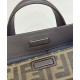 Perfette Qualità Repliche Borsa Fendi Boston 365 8BL152 Caffè Imitazione
