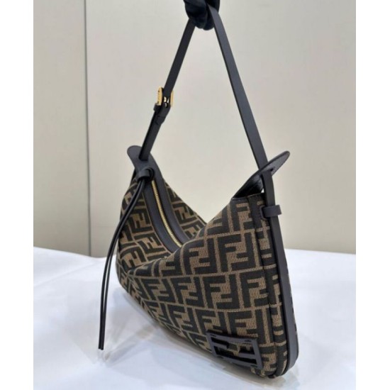 Replica perfetta Fendi Simply Fendi Media 8BR829 Caffè Scuro Imitazione Outlet Online