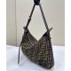Replica perfetta Fendi Simply Fendi Media 8BR829 Caffè Scuro Imitazione Outlet Online