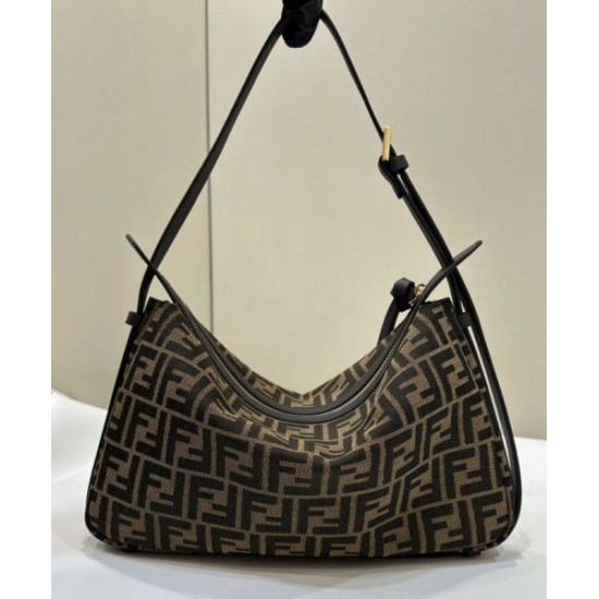 Replica perfetta Fendi Simply Fendi Media 8BR829 Caffè Scuro Imitazione Outlet Online