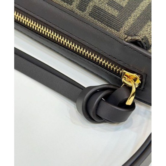 Replica perfetta Fendi Simply Fendi Media 8BR829 Caffè Scuro Imitazione Outlet Online