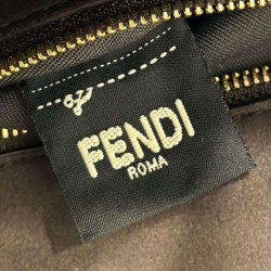 Replica perfetta Fendi Simply Fendi Media 8BR829 Caffè Scuro Imitazione Outlet Online