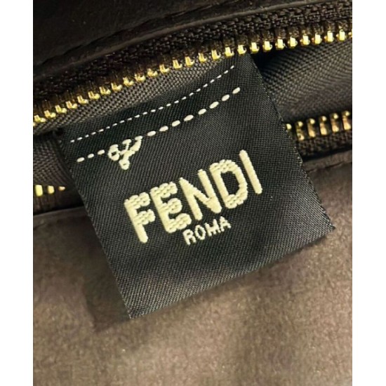 Replica perfetta Fendi Simply Fendi Media 8BR829 Caffè Scuro Imitazione Outlet Online