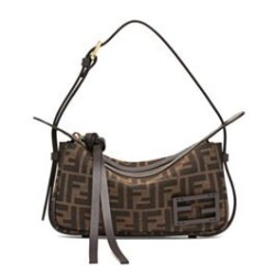 Perfette Qualità Repliche Fendi Simply Fendi Mini 8BS097 Caffè Scuro Imitazione