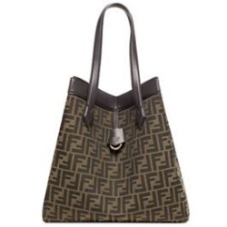 Perfette Qualità Repliche Borsa Fendi Origami Grande 8BH415 Caffè Scuro Imitazione