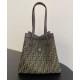 Perfette Qualità Repliche Borsa Fendi Origami Grande 8BH415 Caffè Scuro Imitazione