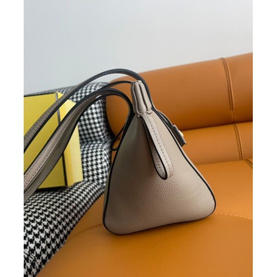 Miglior Falso Borsa mini Fendi Origami 8BS083 Grigia Economiche Premium