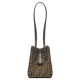 Migliore Repliche Fendi Origami Mini 8BS083 Caffè Scuro Economiche Outlet Online