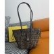 Migliore Repliche Fendi Origami Mini 8BS083 Caffè Scuro Economiche Outlet Online